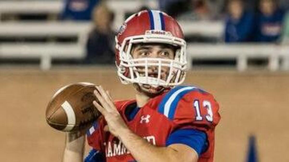 Hammond's quarterback Corbett Glick (13) is among the Midlands players who will play in the SCISA North-South All-Star football game.