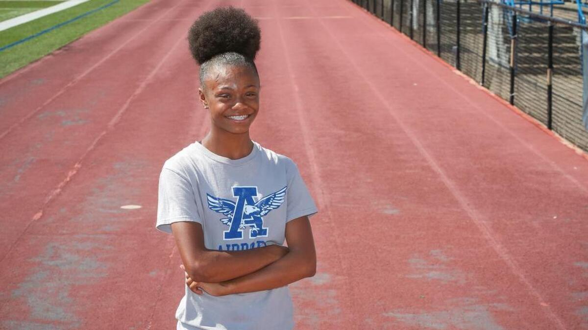 Airport eighth grader Jayla Jamison qualified in four events (long jump, 100, 200, 400) for the Class 4A track &field state championships, which will take place May 11-12 at Spring Valley High School.