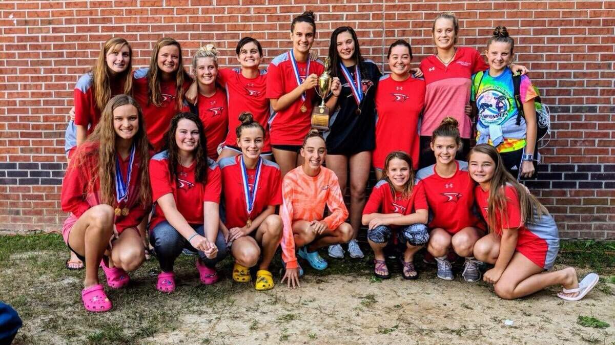 Cardinal Newman girls finished second in the SCISA 3A swimming championships Oct. 13, 2018