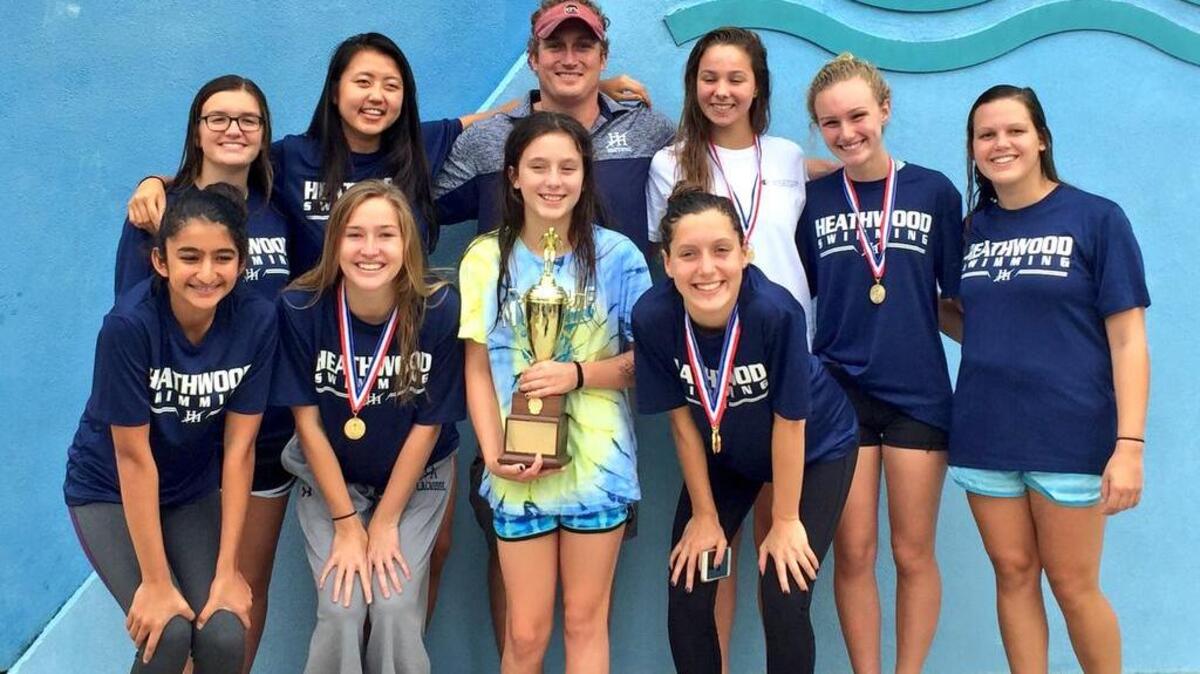 The Heathwood Hall girls swim team finished second in the SCISA Class 3A state meet Saturday.
