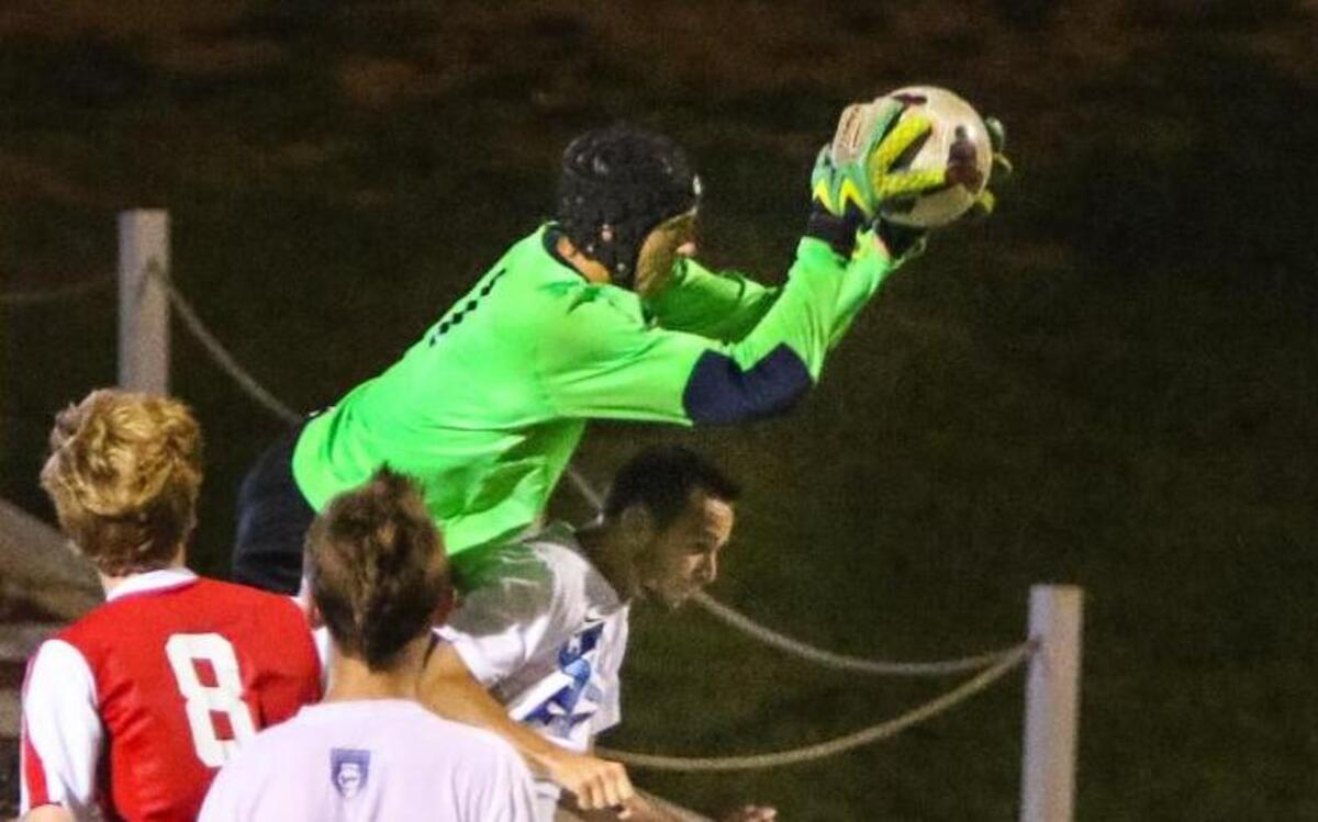 AC Flora goalkeeper Jack Pondy grabs a shot on goal during last year’s Class 3A Upper State final against Chapin.