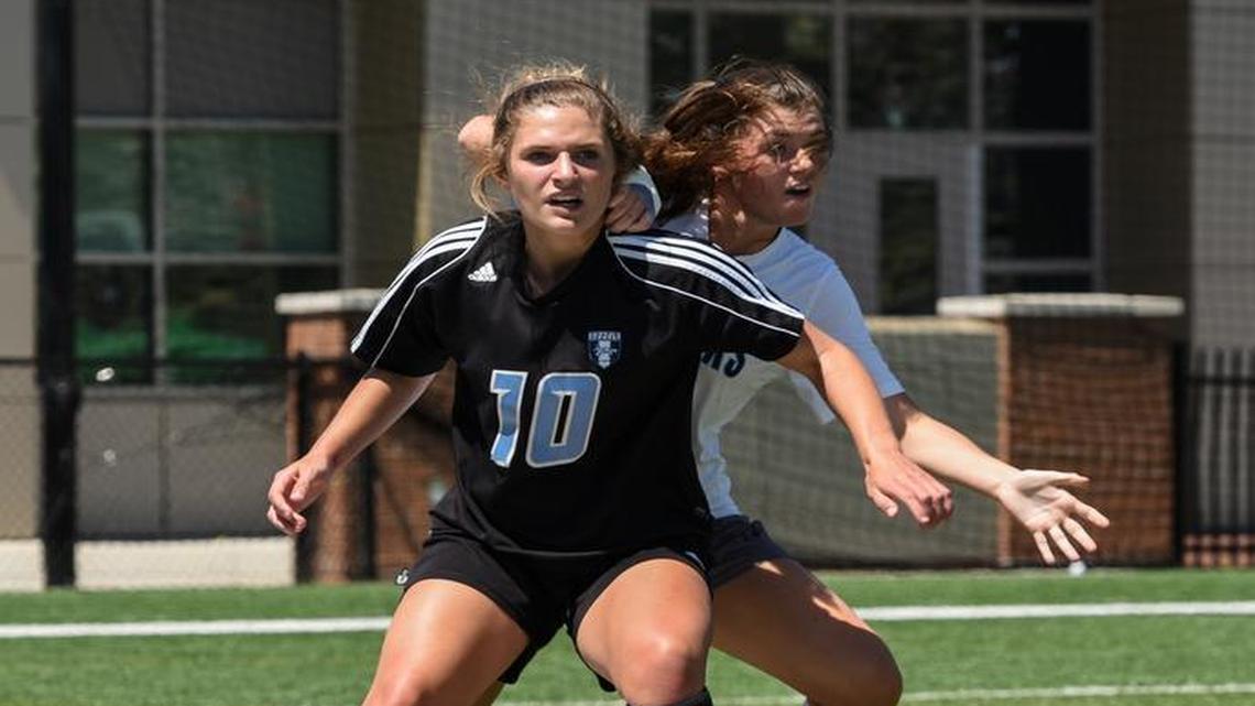 Chapin's Salley Slice (10) scored 19 goals and had eight assists this season and was Class 4A Player of Year and an all-state selection.