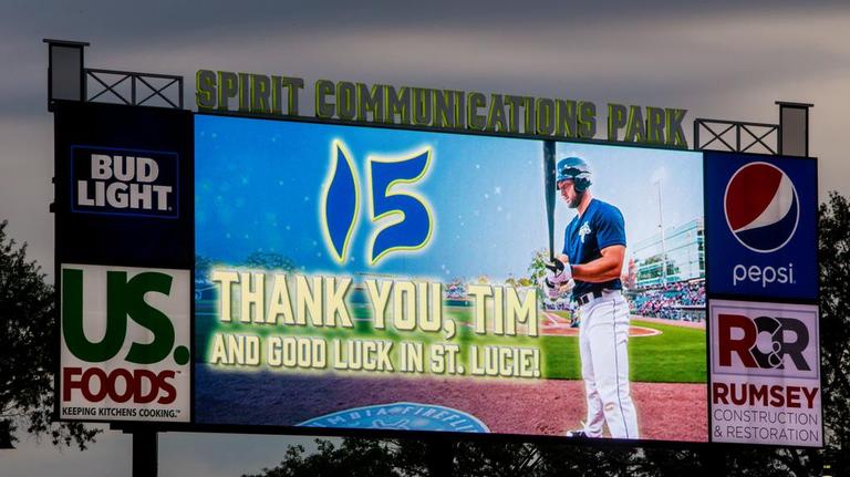 Photos: Tim Tebow's last game with Columbia Fireflies