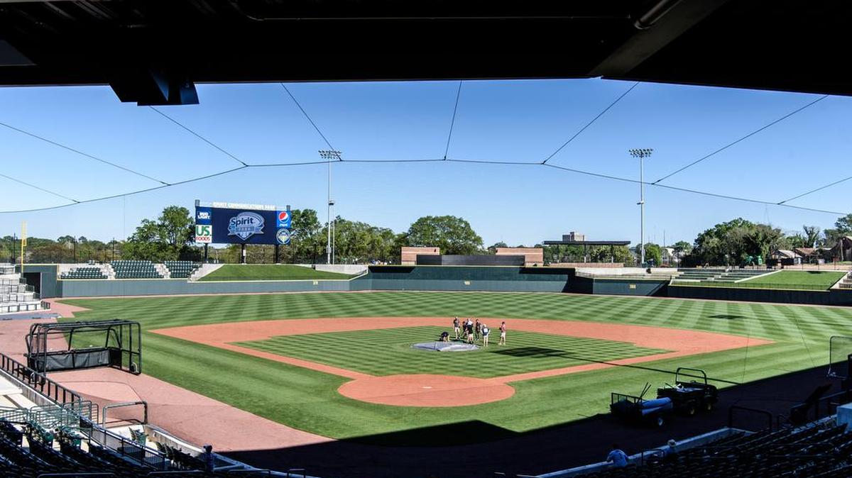 The Baseball Diamond at Spirit Communications Park, home of the Columbia Fireflies.