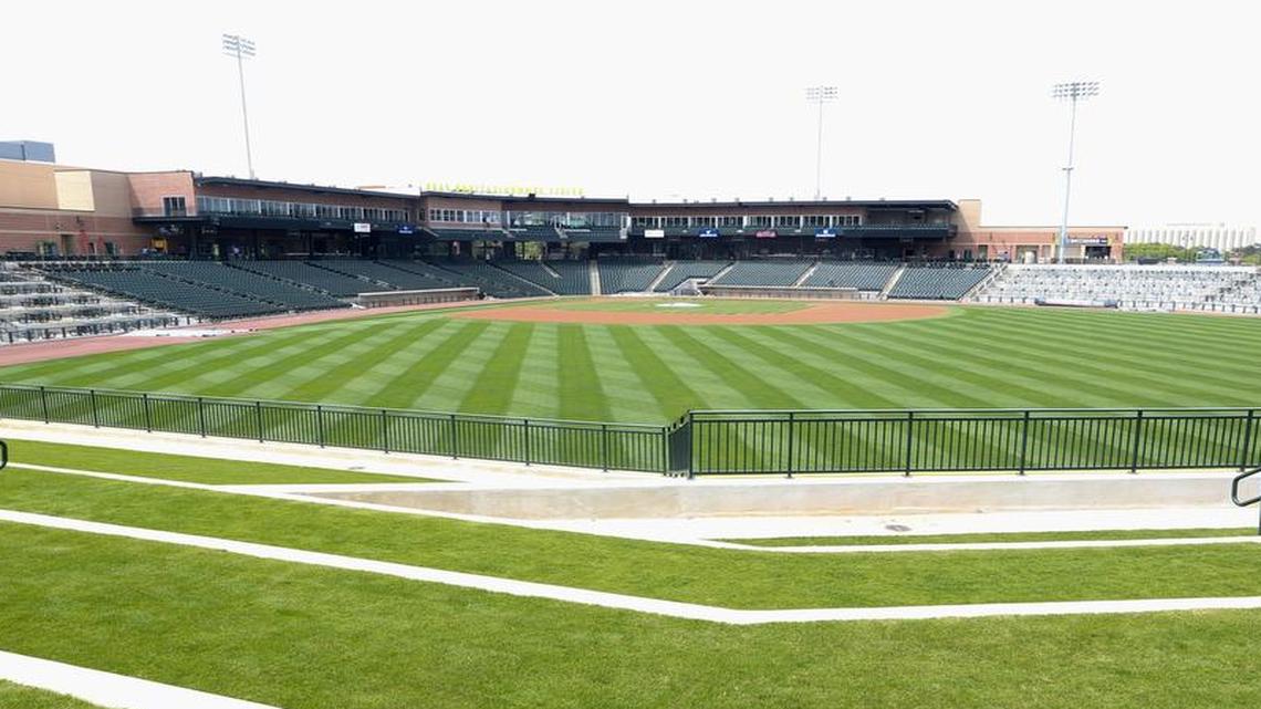 The view from the Bojangles' Berm at Spirit Communications Park