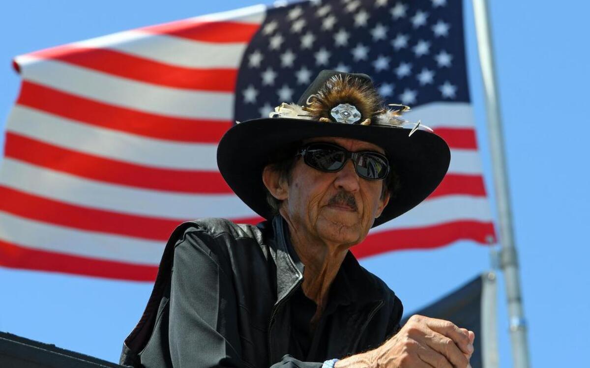 Richard Petty during practice for the FireKeepers Casino 400 at Michigan International Speedway.