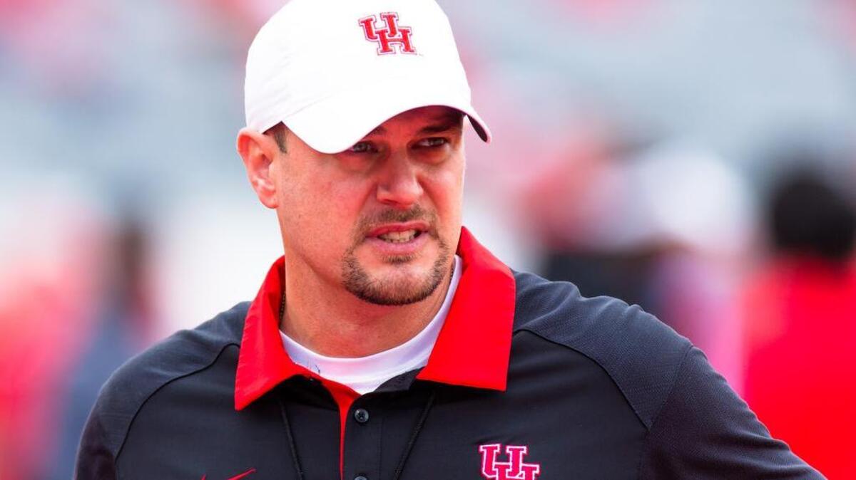 Houston's head coach Tom Herman