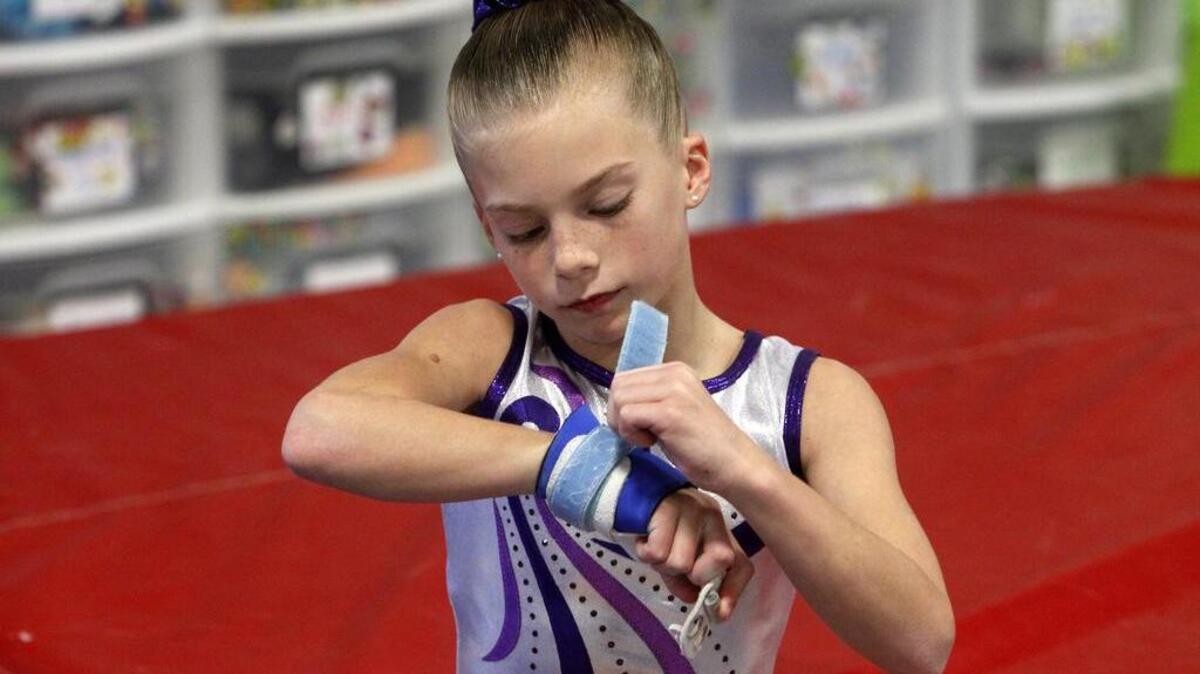 Ashley Locker, 9, a fourth-grader at Lake Murray Elementary, hopes to one day make the Olympics. She practices at Lake Murray Gymnastics.